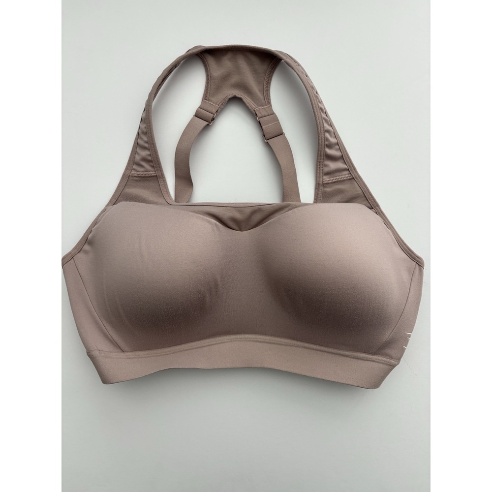 GYMSHARK Women's tan Sports Bra L racerback wireless athleisure yoga gym